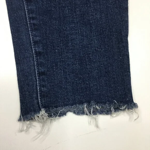 MOTHER Girl Crush Wash The Looker Ankle Fray Hem 5 Pocket Logo Hardware Jeans - Picture 10 of 16